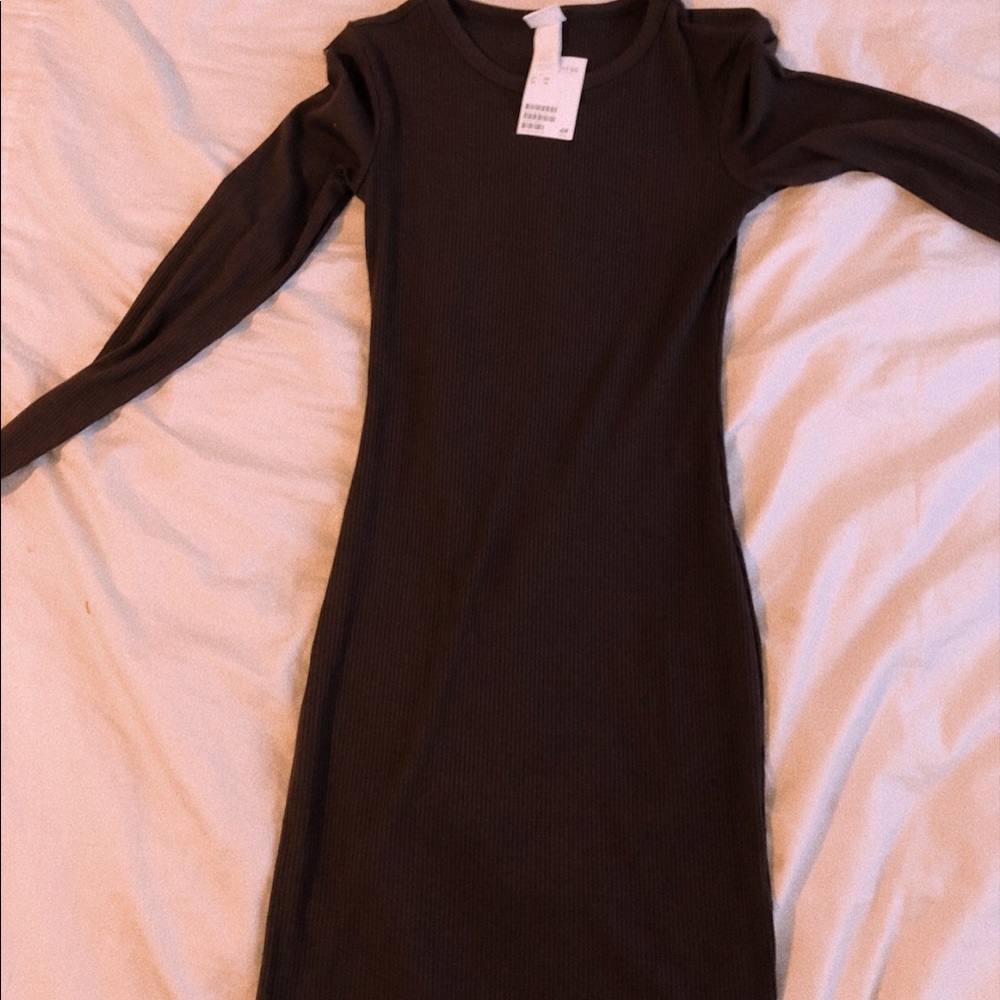 new with tags h&m brown maxi dress